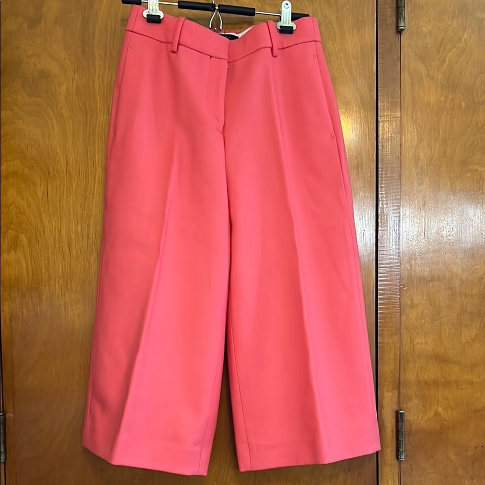 J.Crew Women's Pink Wool Culottes